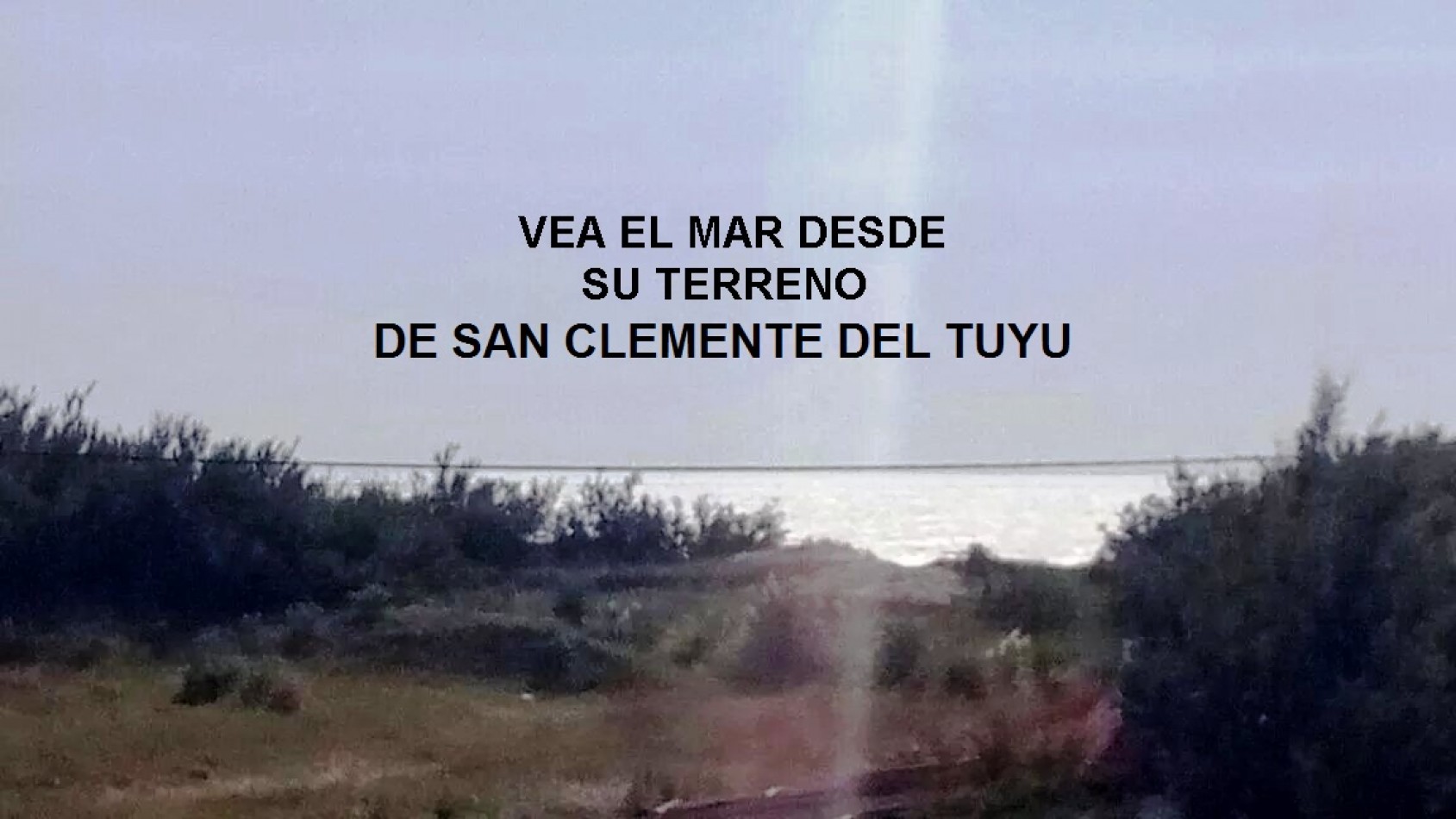 Venta Lote San Clemente Del Tuyu Playa Grande, Desde El Terreno Se Ve El Mar 